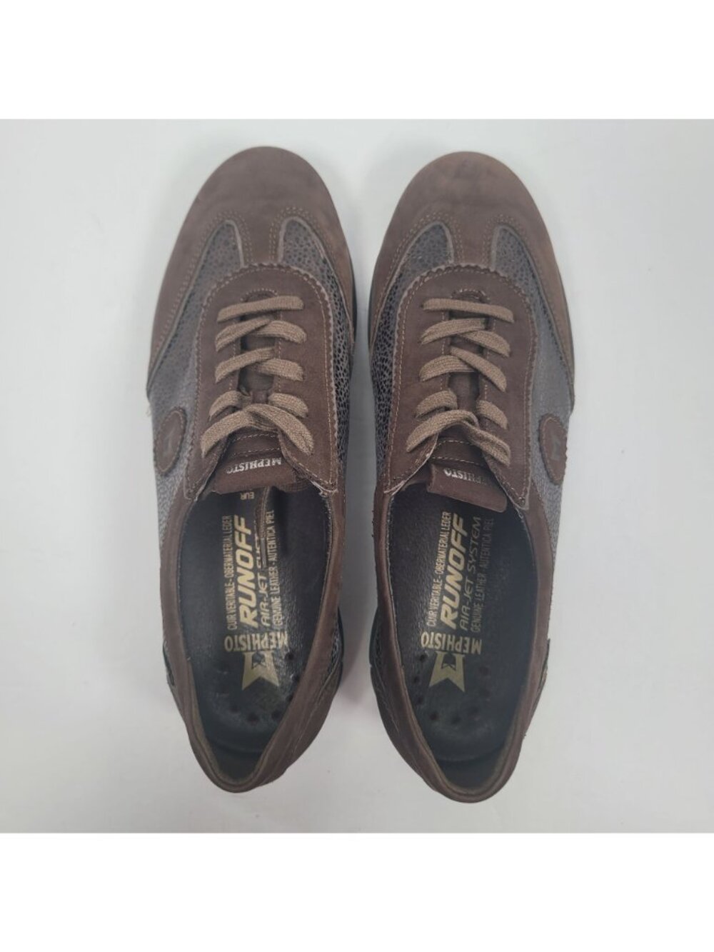 Mephisto Runoff Air Jet Women's Brown Metallic Leather Sneakers US Size 9 - Picture 5 of 8